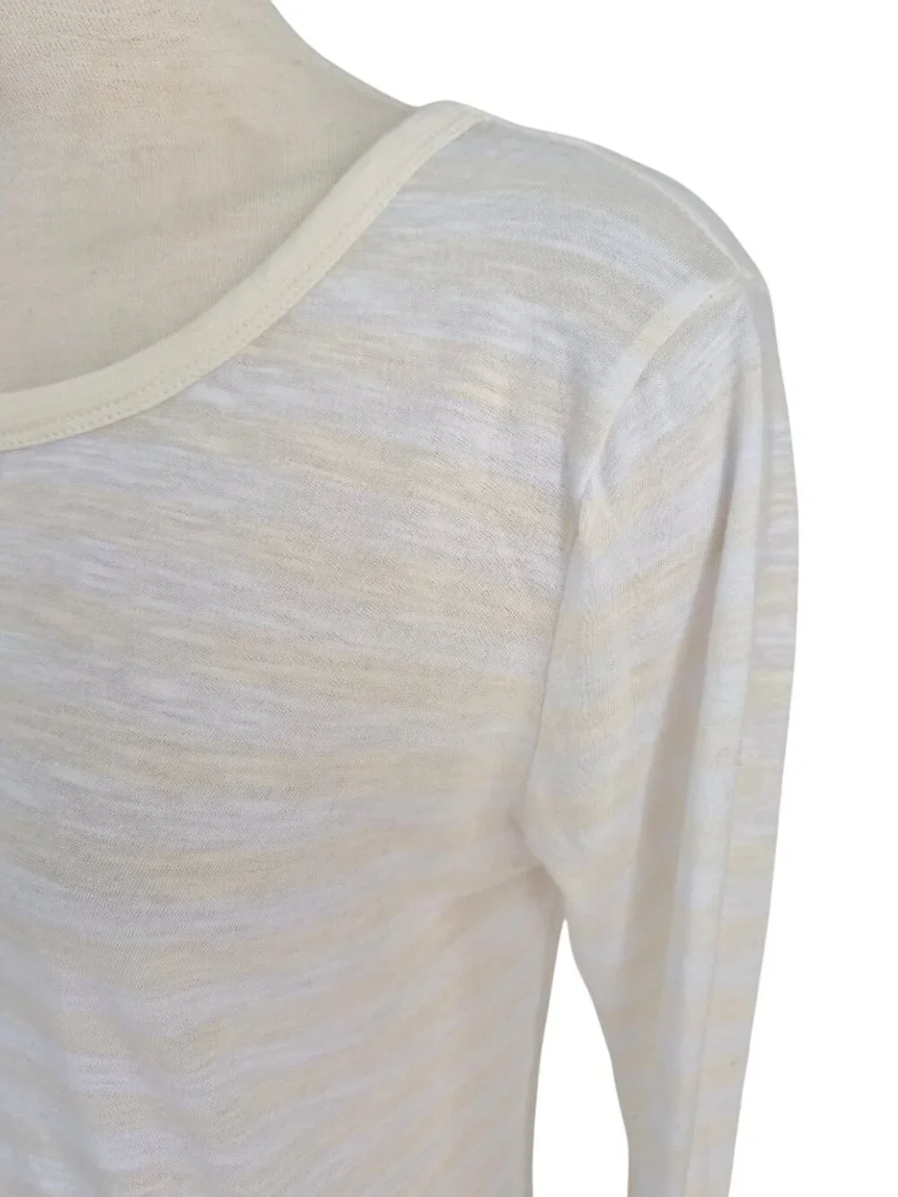 J. Crew Vintage Cotton Lightweight Base Layer Long Sleeve T-Shirt Soft Stripe S
